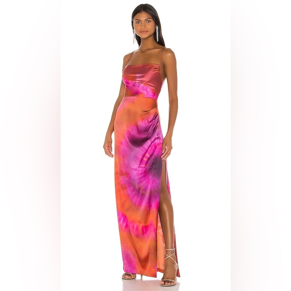 retrofete x REVOLVE Marlene Dress in Bronze, Pink & Purple Size XS